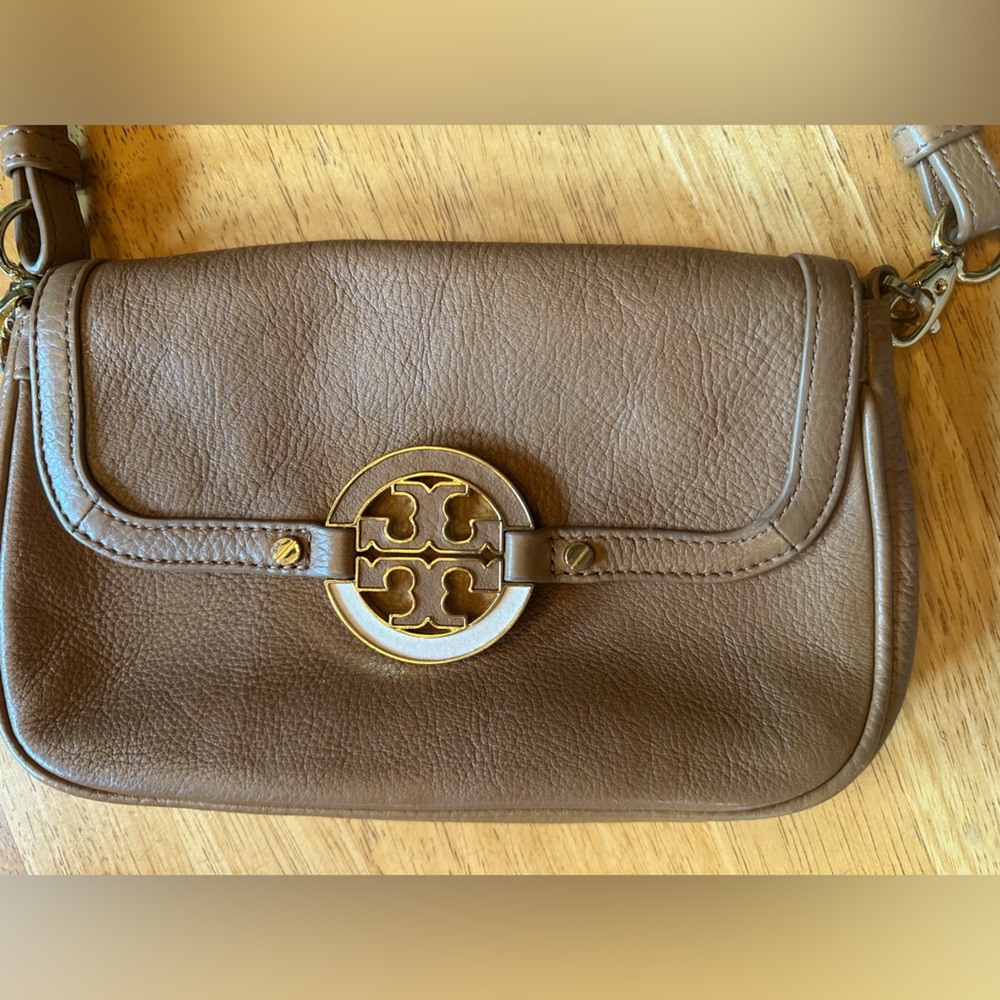 Tory Burch Brown Leather Crossbody Bag - Picture 11 of 11